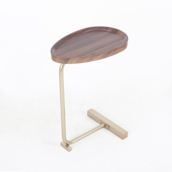 طاولة جانبية لاتيا - بني غامق