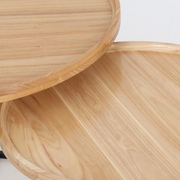 طقم طاولات قهوة ماربل - بيج واسود