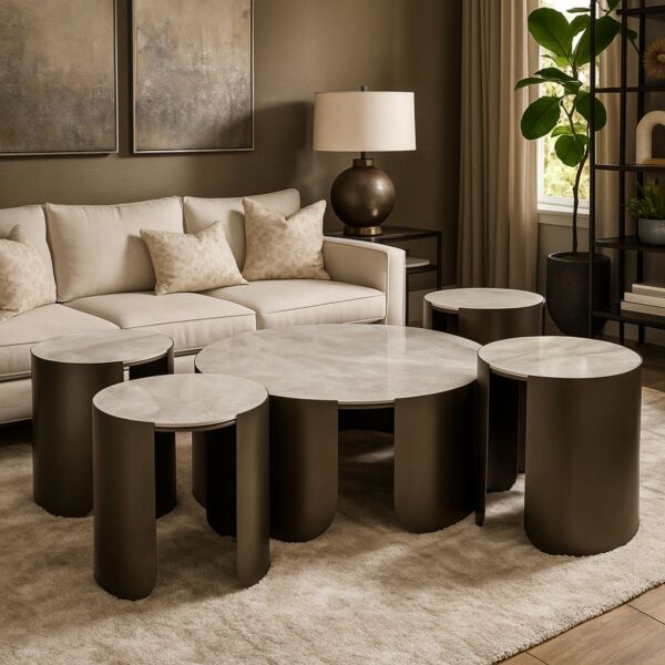 طقم طاولة قهوة 5 قطع اتاشي