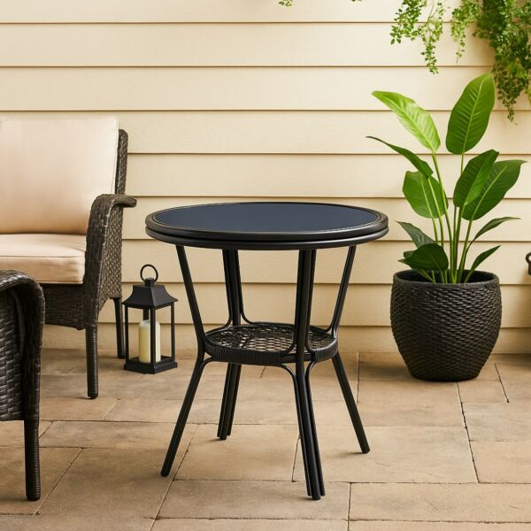طاولة خارجية 60 سم فينكو - اسود