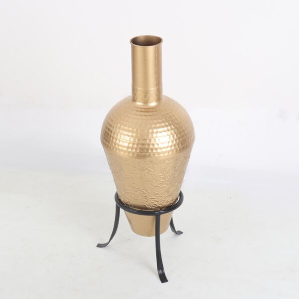 فازة مارينا أرضية مع قاعدة - ذهبي