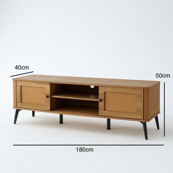 طاولة تلفزيون 180 سم شيراز - بني