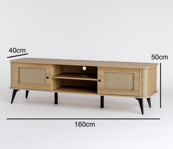طاولة تلفزيون 160 سم شيراز - بيج