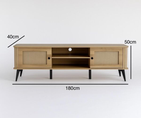 طاولة تلفزيون 180 سم شيراز - بيج