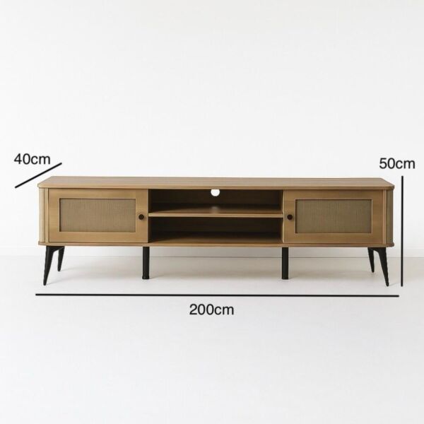 طاولة تلفزيون 200 سم شيراز - بيج