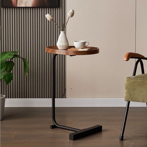 طاولة جانبية سيرال - بني غامق