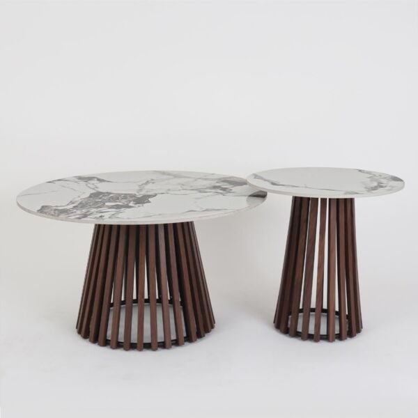 طقم طاولة قهوة دوريانو - بني