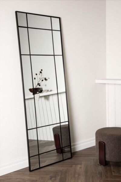 مرآة 180 سم ميناس - اسود