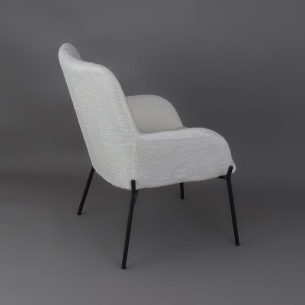 كرسي طاولة طعام فيزا - ابيض