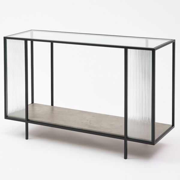 كونسول زجاجي سباركس - اسود