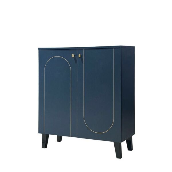 خزانة أحذية 2 باب بيرجو - ازرق