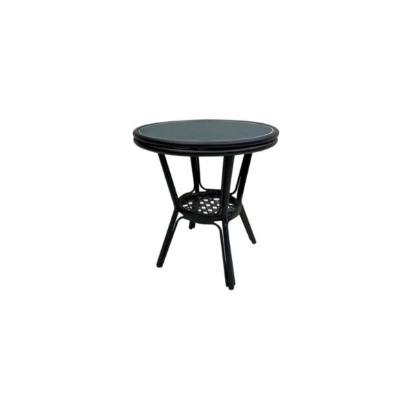 طاولة خارجية 60 سم فينكو - رمادي واسود