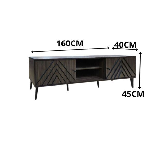 وحدة تلفزيون تيمازو 160 سم - بني