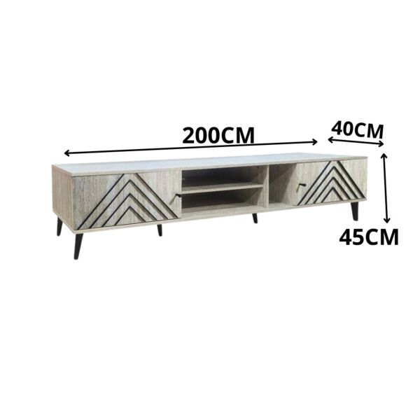 وحدة تلفزيون تيمازو 200 سم - بيج