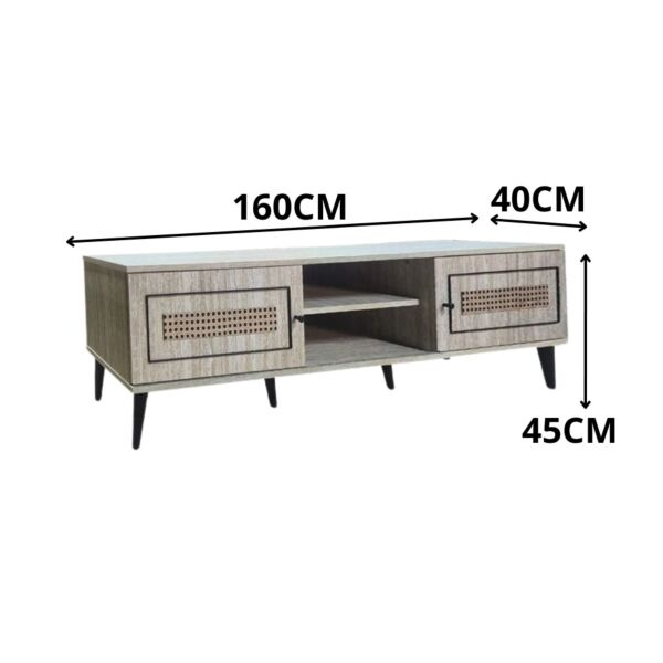 طاولة تلفزيون نوليتا 160 سم - بيج