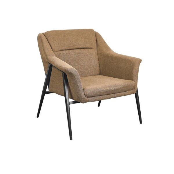 كرسي مفرد بذراعين ماركو - بني