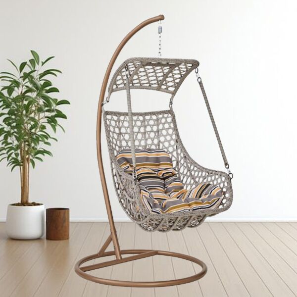 ارجوحة مقعد واحد رمادي