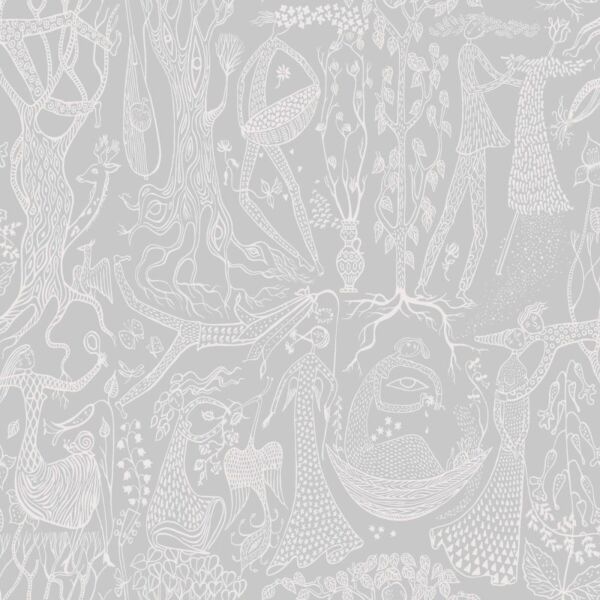 ورق جدران المصممون الاسكندنافيون الثاني ليكو - رمادي