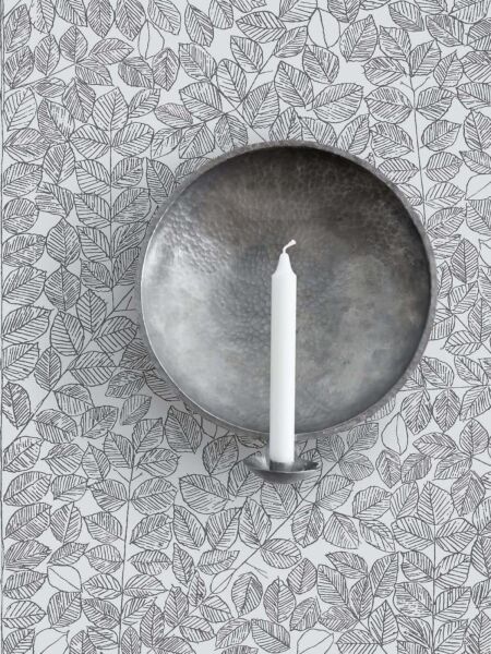 ورق جدران منقوش سكندفيون ديزاينرز - أبيض واسود