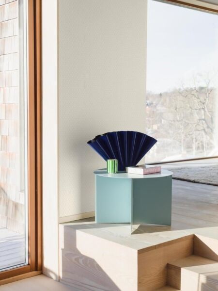 ورق جدران بتصاميم متعرجة - ابيض