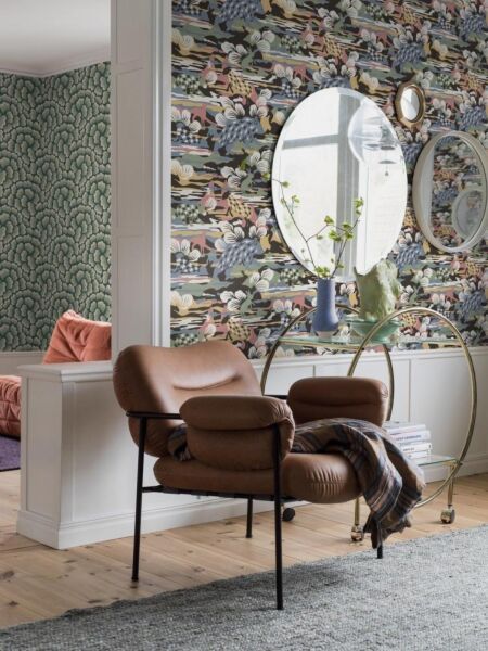 ورق جدران منقوش حيوانات وطيور - متعدد الالوان