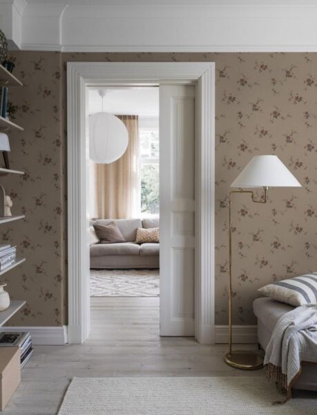 ورق جدران منقوش تايملس تراديشنز - بيج