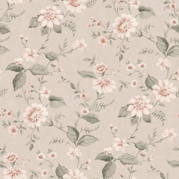 ورق جدران ناسيل - وردي