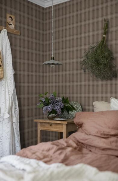 ورق جدران كوتج جاردن - بني داكن