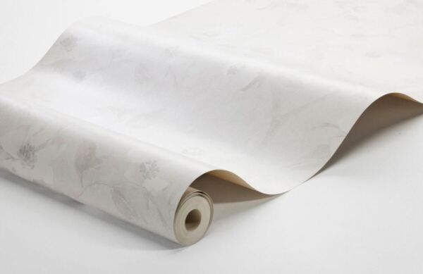 ورق جدران منقوش كوتج جاردن - ابيض