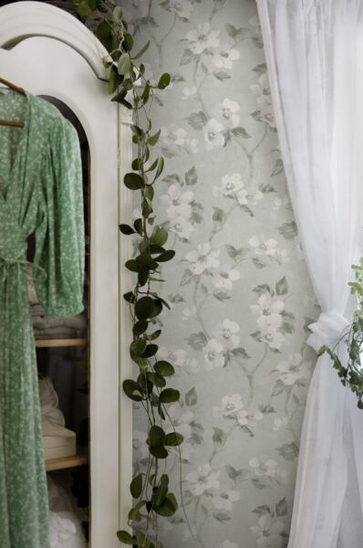 ورق جدران منقوش كوتج جاردن - فيروزي فاتح