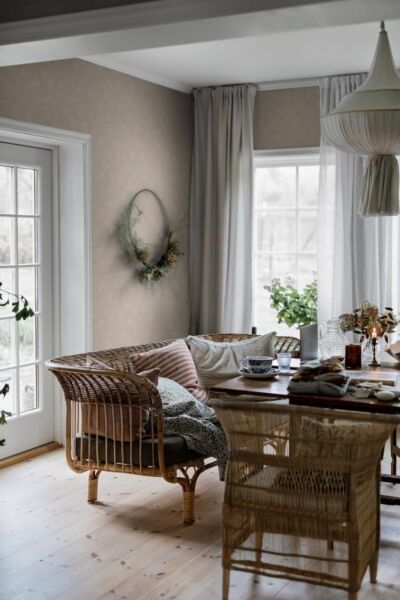 ورق جدران كوتيج جاردن - بيج غامق