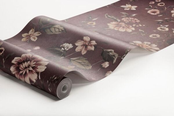 ورق جدران حديقة كوخ - متعدد الالوان واحمر