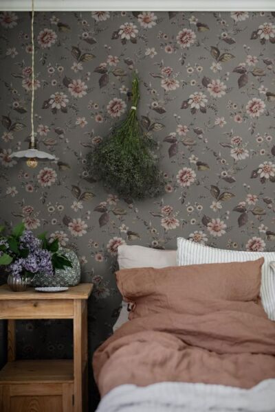 ورق جدران حديقة كوخ - متعدد الالوان واخضر