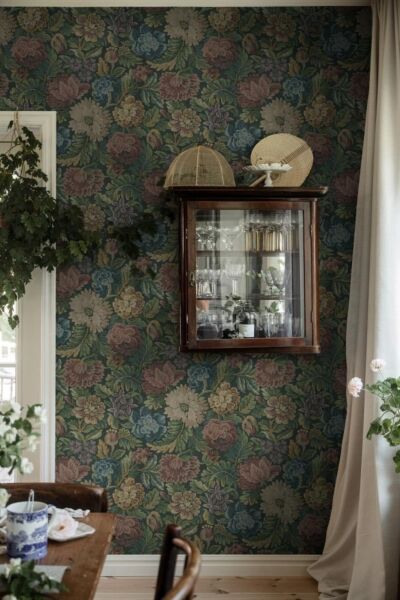 ورق جدران حديقة كوخ - متعدد الالوان