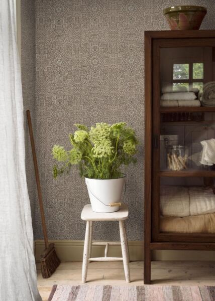 ورق جدران آنو - بني