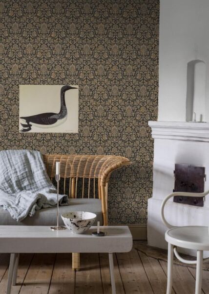 ورق جدران آنو بايك - اسود