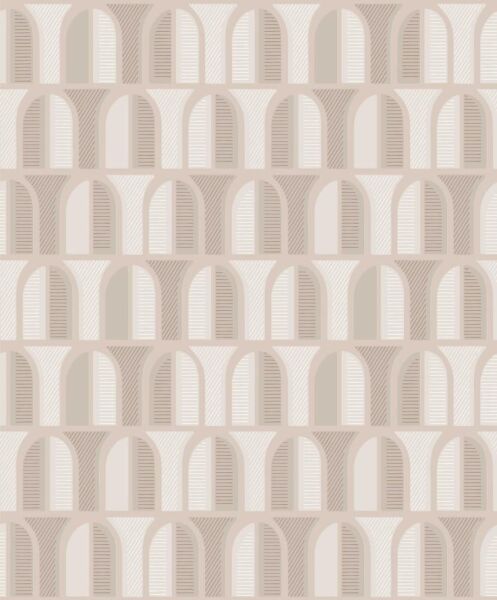 ورق جدران جرافيكي منقوش - بيج