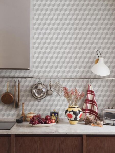 ورق جدران ليلاك - رمادي