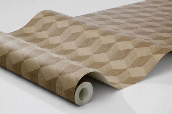 ورق جدران منقوش سيلا - بيج