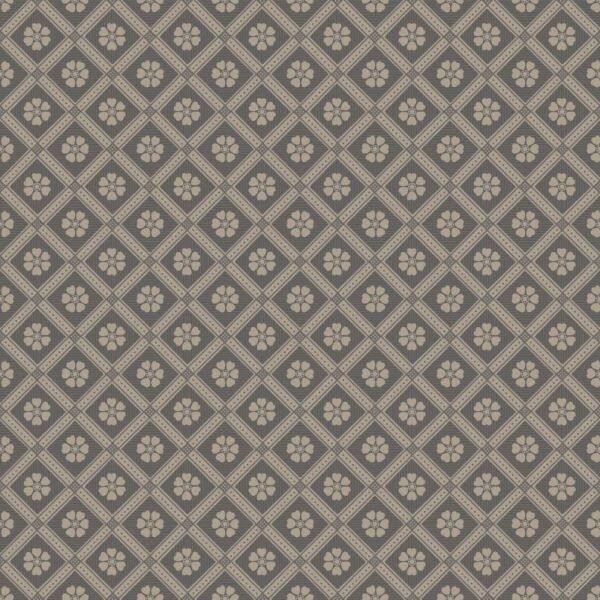 ورق جدران منقوش - اسود