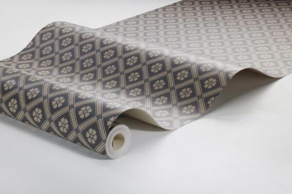 ورق جدران منقوش - اسود