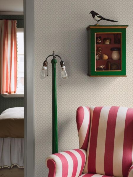 ورق جدران منقوش - بيج