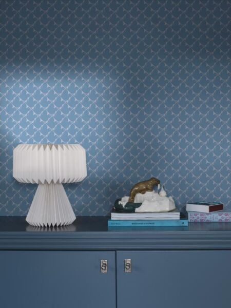 ورق جدران منقوش صوفيا - ازرق فاتح