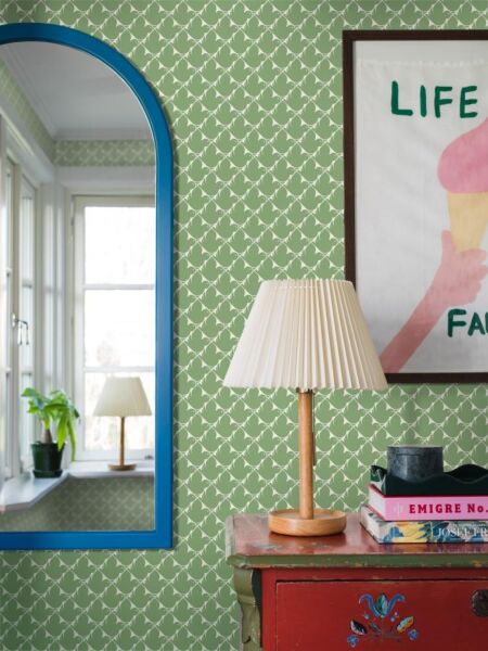 ورق جدران منقوش صوفيا - اخضر فاتح