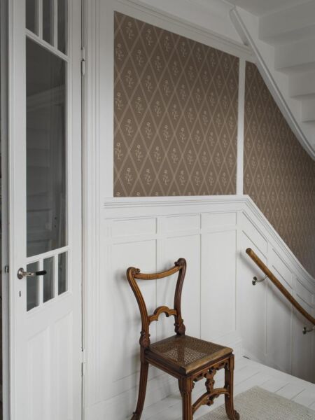 ورق جدران سويدش غرايس - بني غامق