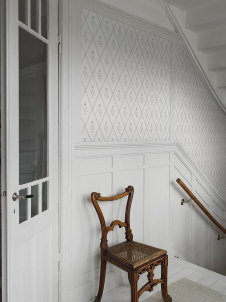 ورق جدران سويدش غرايس - أبيض