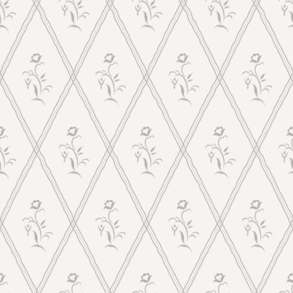 ورق جدران سويدش غرايس - أبيض