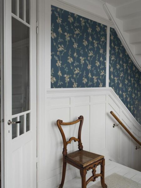 ورق جدران سويدش غرايس - ازرق غامق