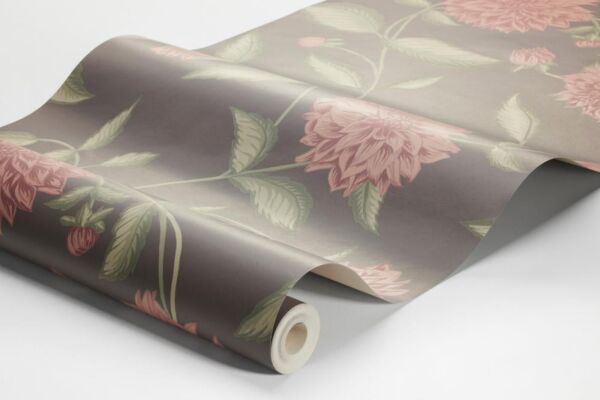 ورق جدران منقوش زهور الطبيعة - بني