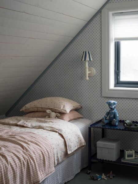 ورق جدران نورديك فولك - ازرق فاتح